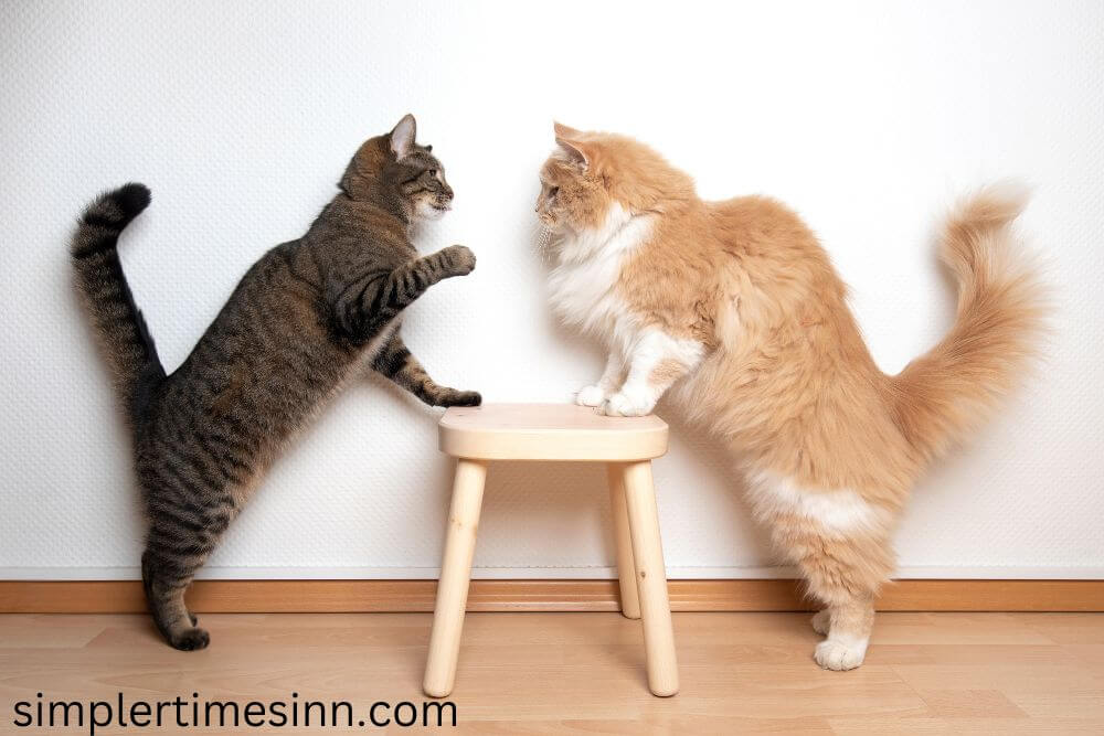วิธีหยุดแมวตีกันเอง อาจเป็นเรื่องน่าวิตกอย่างยิ่งที่เห็นแมวของคุณต่อสู้กัน ไม่ว่าจะเป็นกับเพื่อนเล่นที่บ้านหรือกับแมวตัวอื่นๆ
